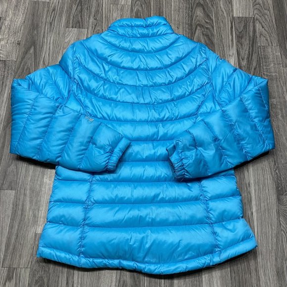 L.L BEAN Pertex Quantum Zip Blue Goose Down Puffer Jacket Women's Small Petite - Picture 6 of 13